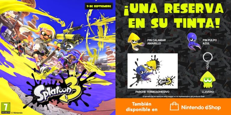Splatoon 3 abre sus reservas y muestra los regalos que ofrecerá dependiendo de donde reserves el juego