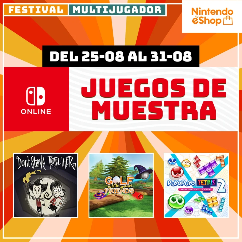 Juegos de Muestra, del 2 al 31 de agosto.