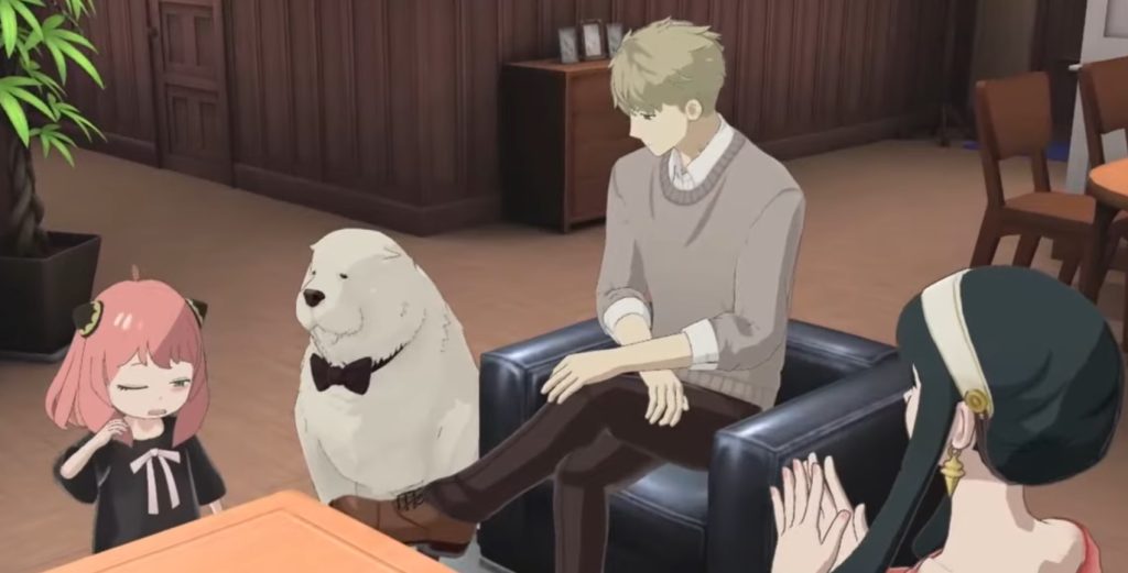 Anya pasando tiempo en familia.