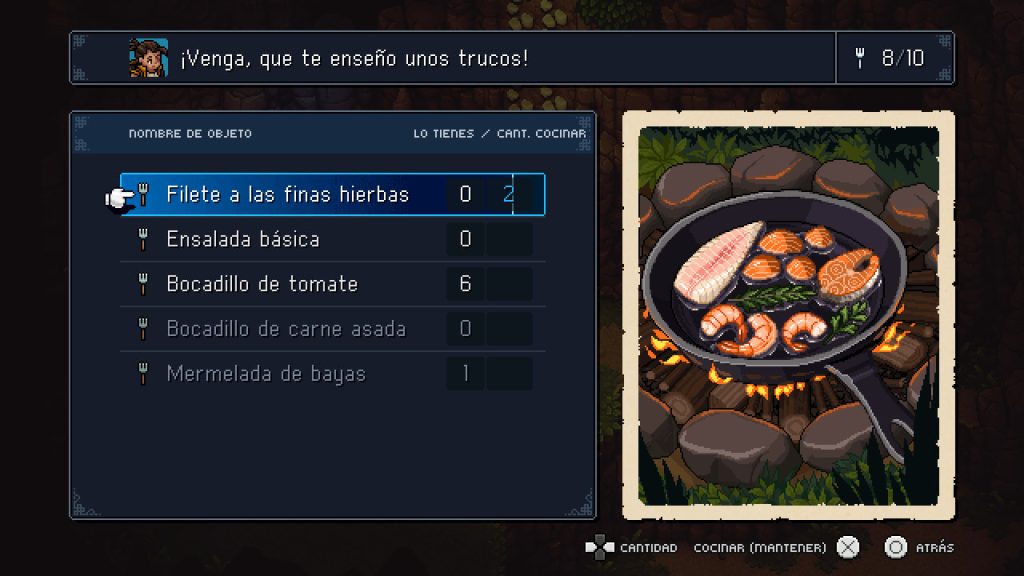 Cocinando en Sea of Stars