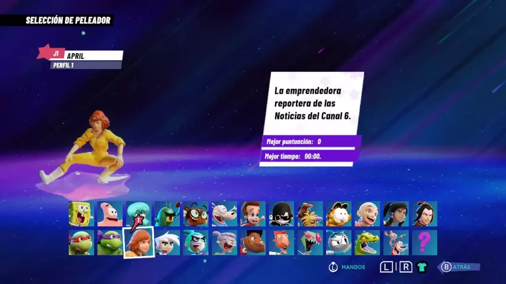 Selección de personajes