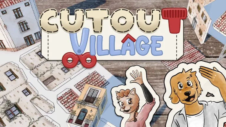 DevilishGames presenta Cutout Village, un videojuego de doblar, recortar y pegar