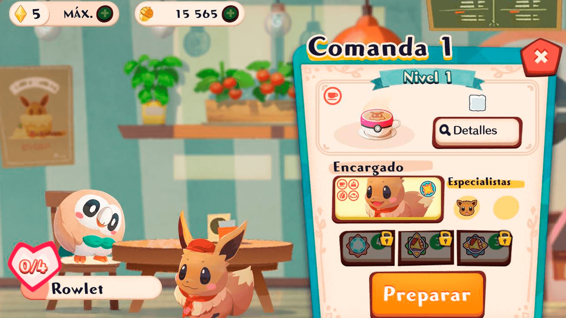 Captura de pantalla Pokémon CaféRemix