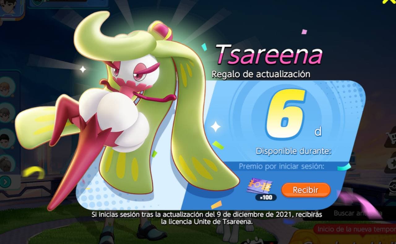 Tsareena en Pokémon UNITE