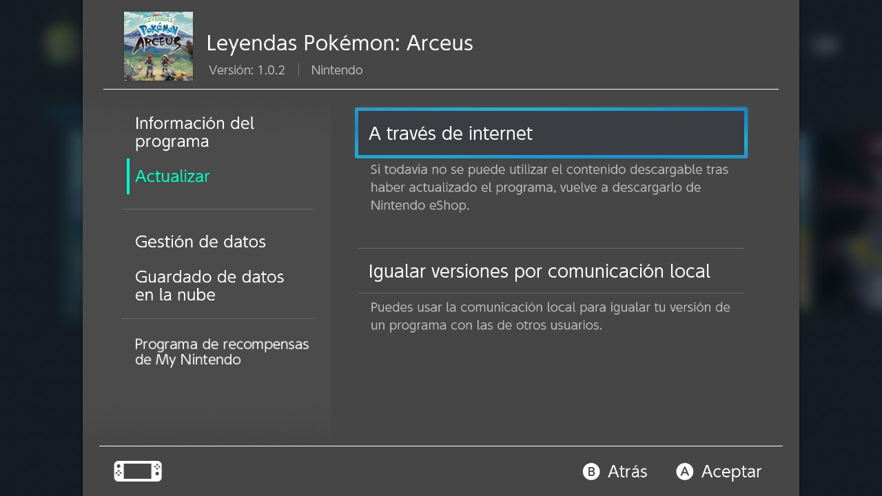 Actualización de Leyendas Pokémon: Arceus Actualización de Leyendas Pokémon: Arceus