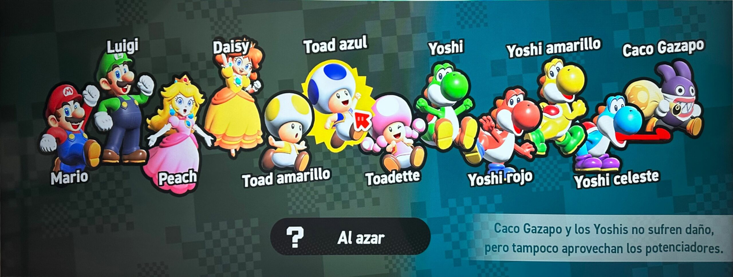 12 personajes disponibles en Super Mario Wonder