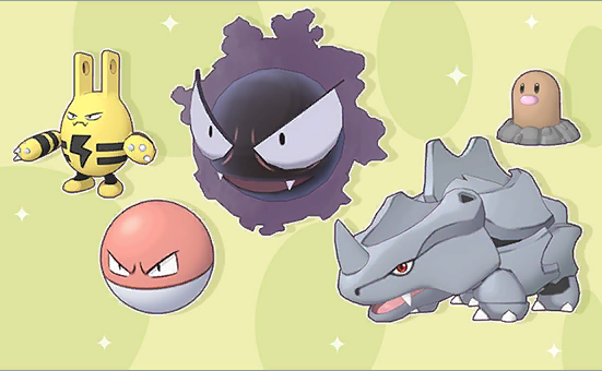 Evento huevo tipos eléctrico, fantasma y tierra