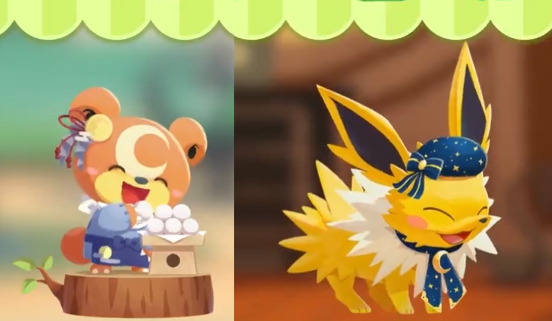 Jolteon Astral y Teddiursa regresan a Pokémon Café ReMix