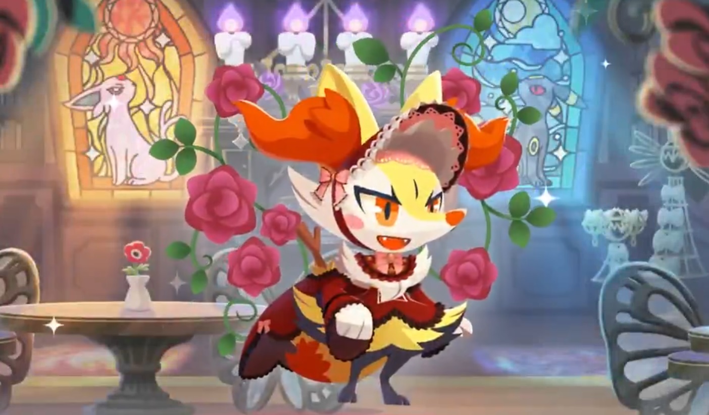 Braixen Rosas Góticas debuta en Pokémon Café ReMix