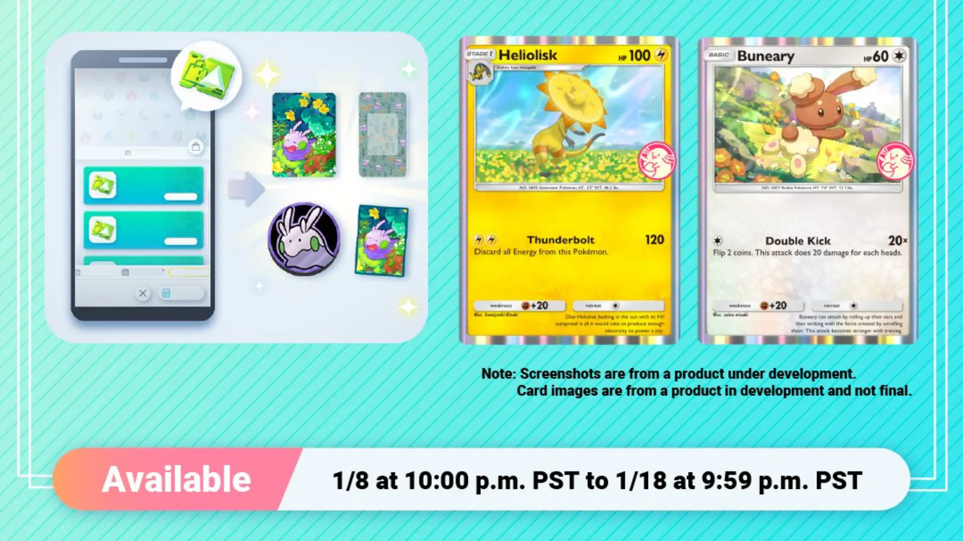 Pokémon TCG Pocket inicia un evento de elecciones mágicas con Heliolisk y Buneary