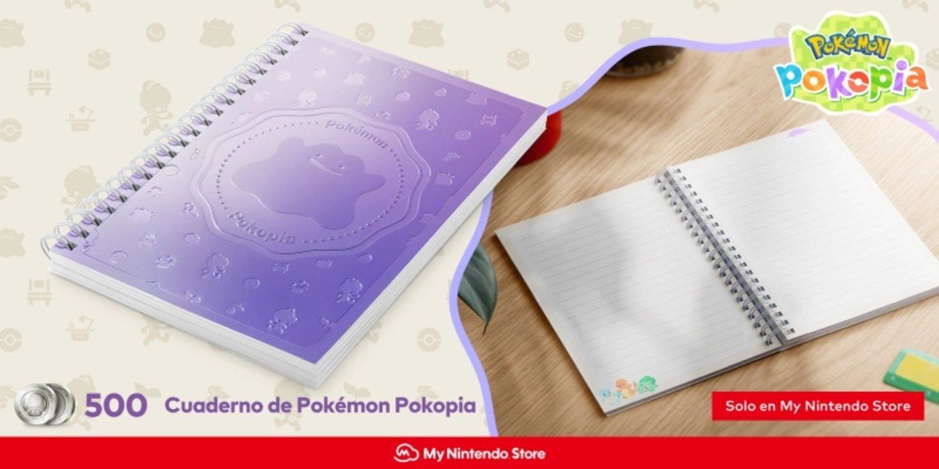 Hazte con este cuaderno de Pokémon Pokopia por 500 puntos de platino en My Nintendo Store